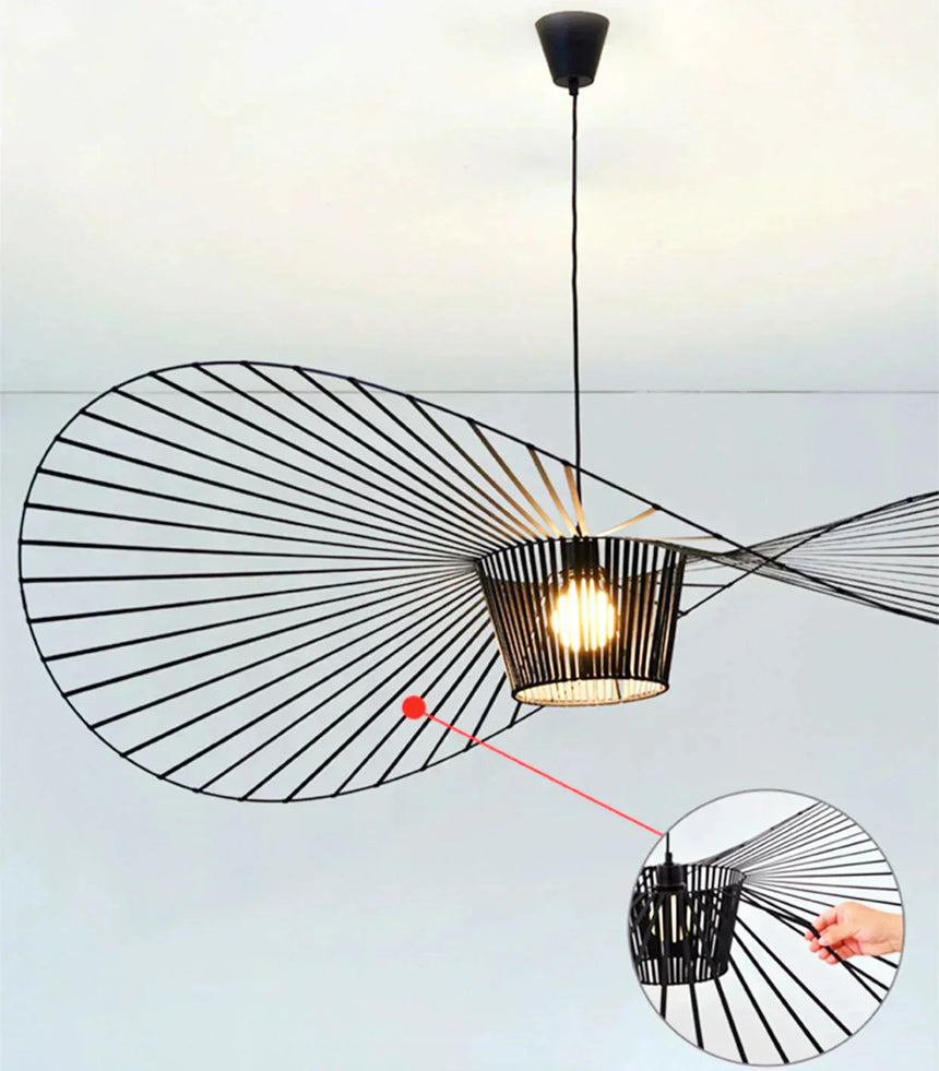 AureaShade Pendant Light Fiberglass Ring Detail