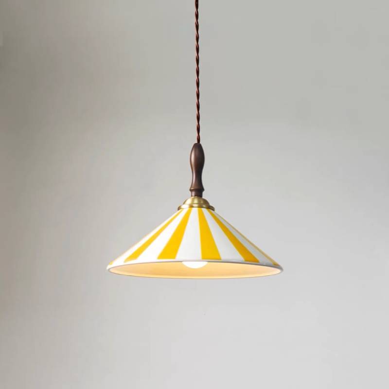 Retro Pendant Light Blue Finish Detail OpalDwell
