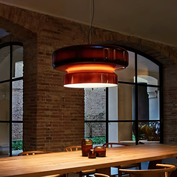Sculptural Glass Pendant Light for Lounge Areas