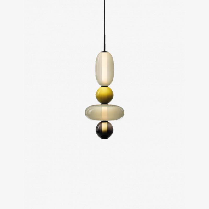 Warm Colorful Glow Glass Pendant Light - OroDwell