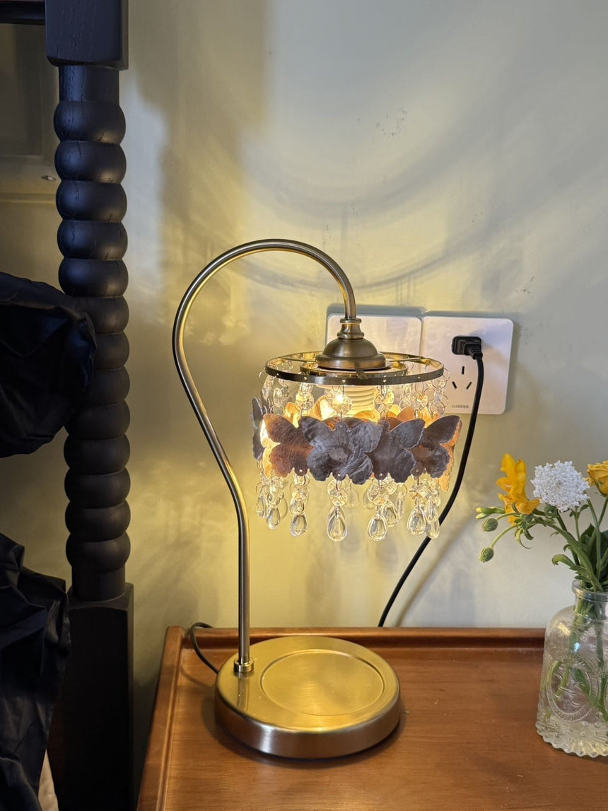 Crystal Lamp with Shell Texture Detail