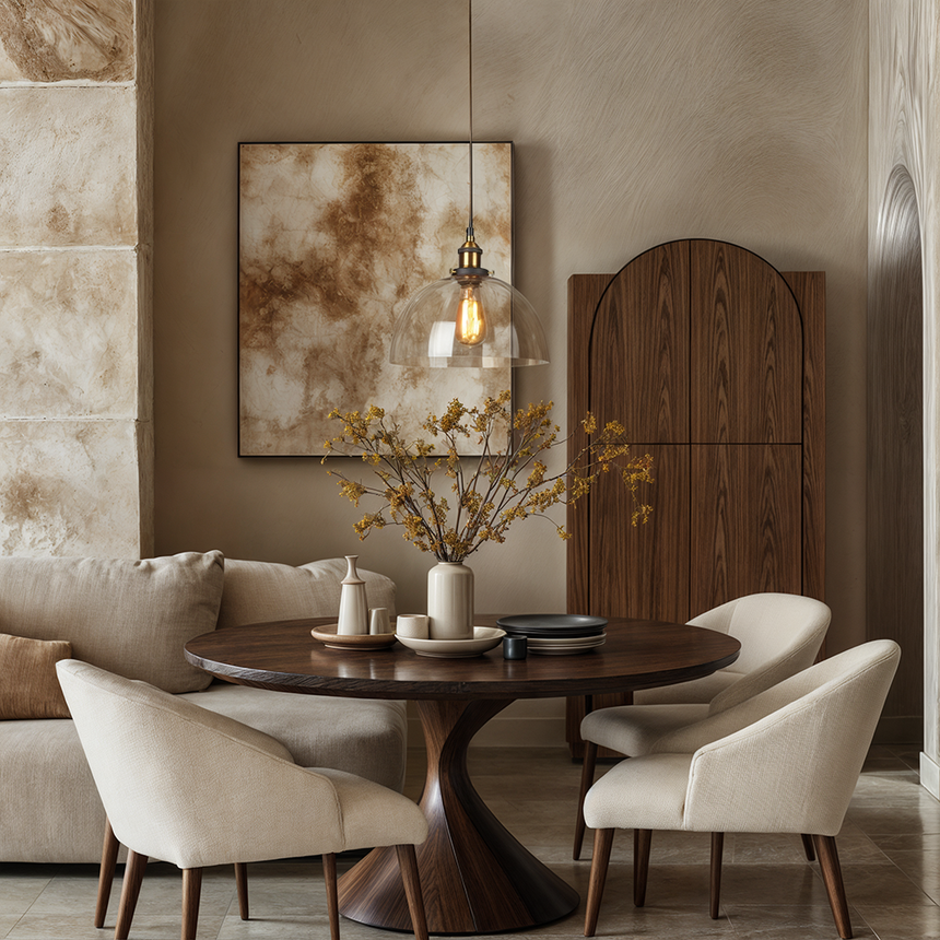 handblown glass shade pendant light for dining table centerpiece decor