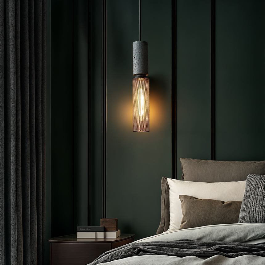 Industrial iron pendant light dimensions reference