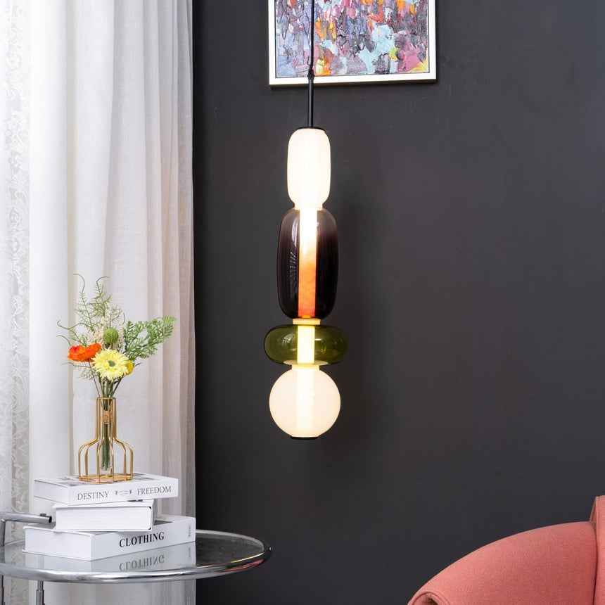 Glass Pendant Light Ambient Lighting View - OroDwell