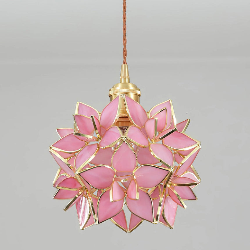 Capiz Shell Brass Pendant Light for Living Room