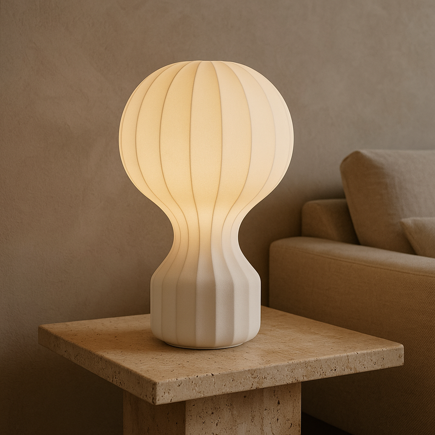 LED table lamp with touch on off switch