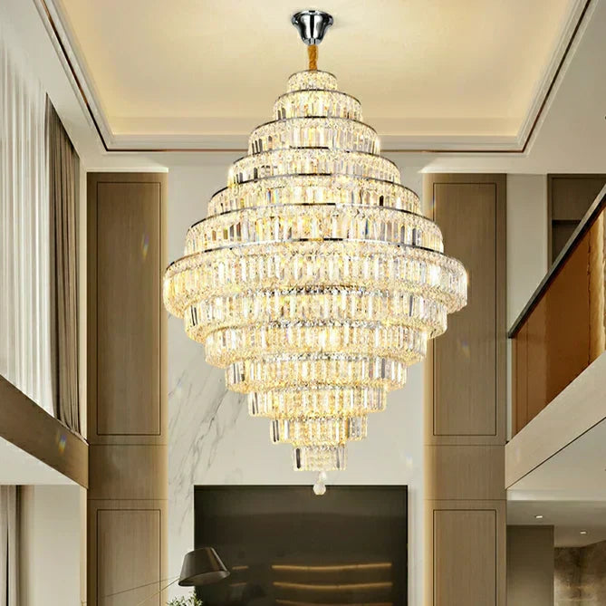 Crystal Chandelier Warm Inviting Glow Design