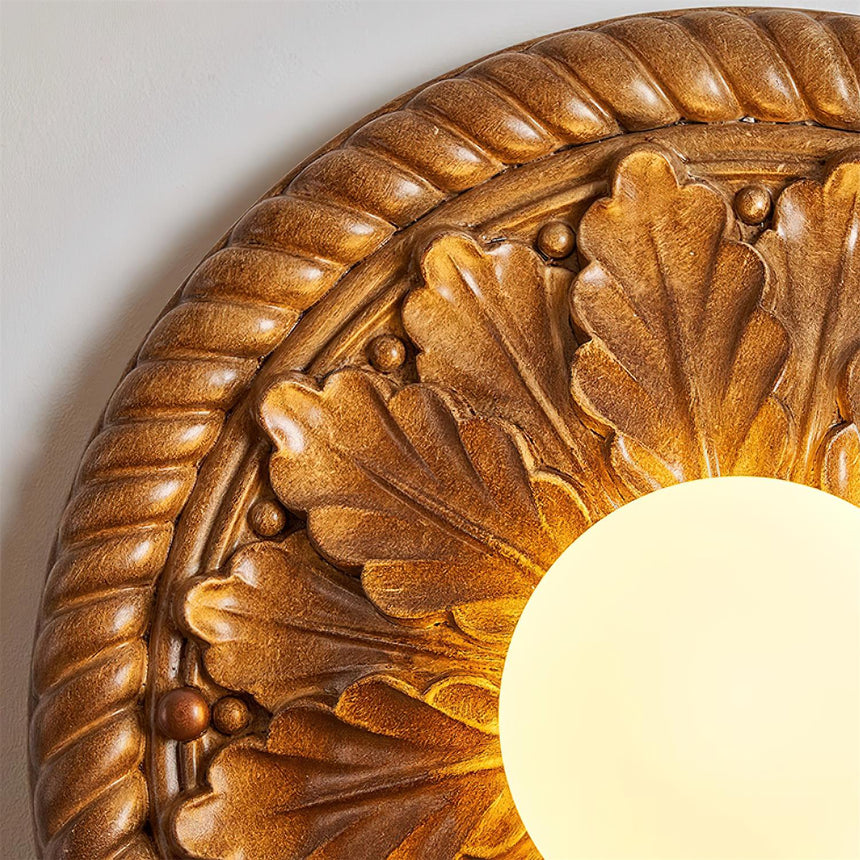 Antique Gold Ceiling Light Vintage Style Design