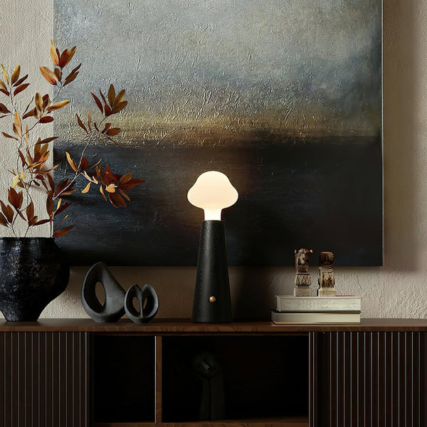 Acrylic Table Lamp with ambient lighting for living room | OroDwell