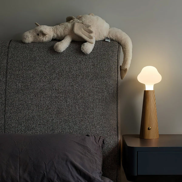 Nimbus Acrylic Table Lamp in a living room setting | OroDwell