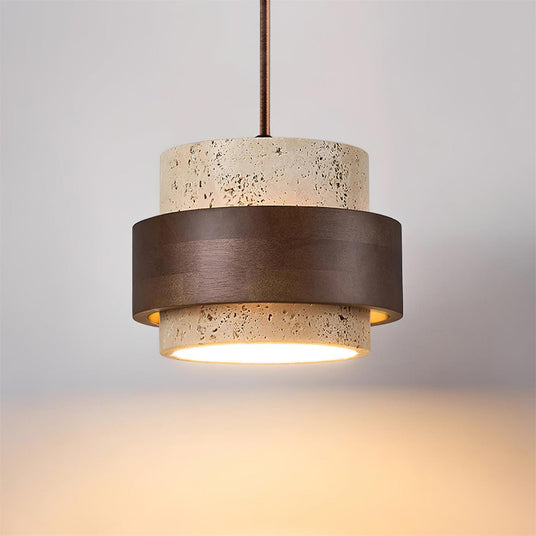 Stone pendant light for dining room