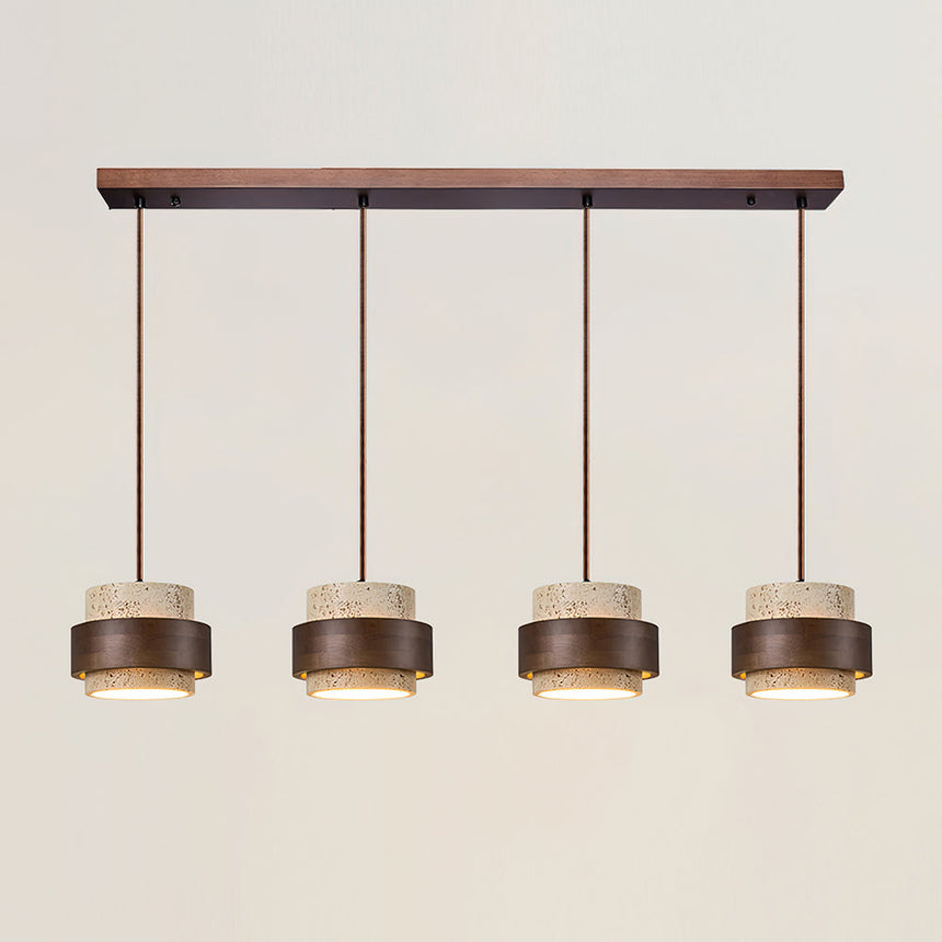 Walnut wood pendant for dining area
