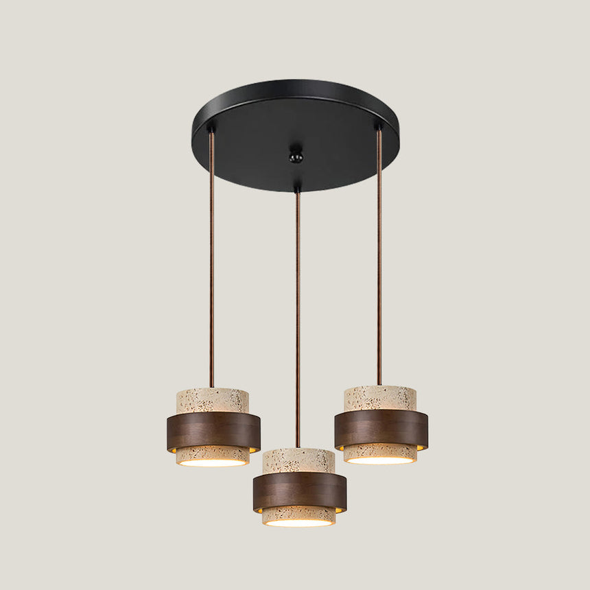 Travertine pendant for kitchen decor