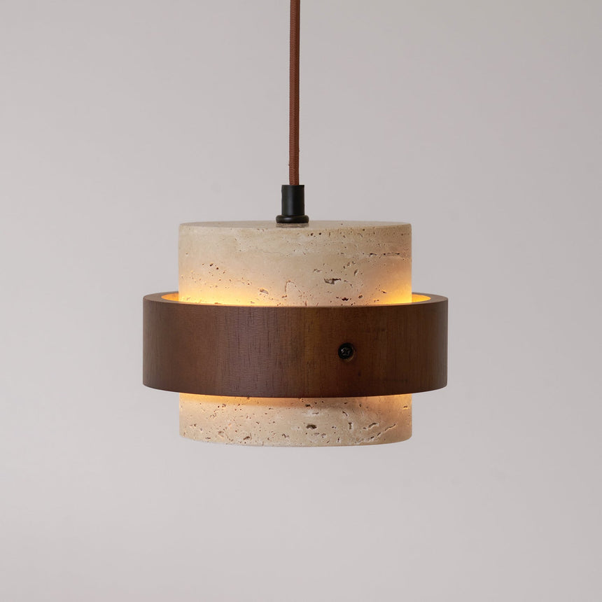 Travertine lamp for contemporary interiors