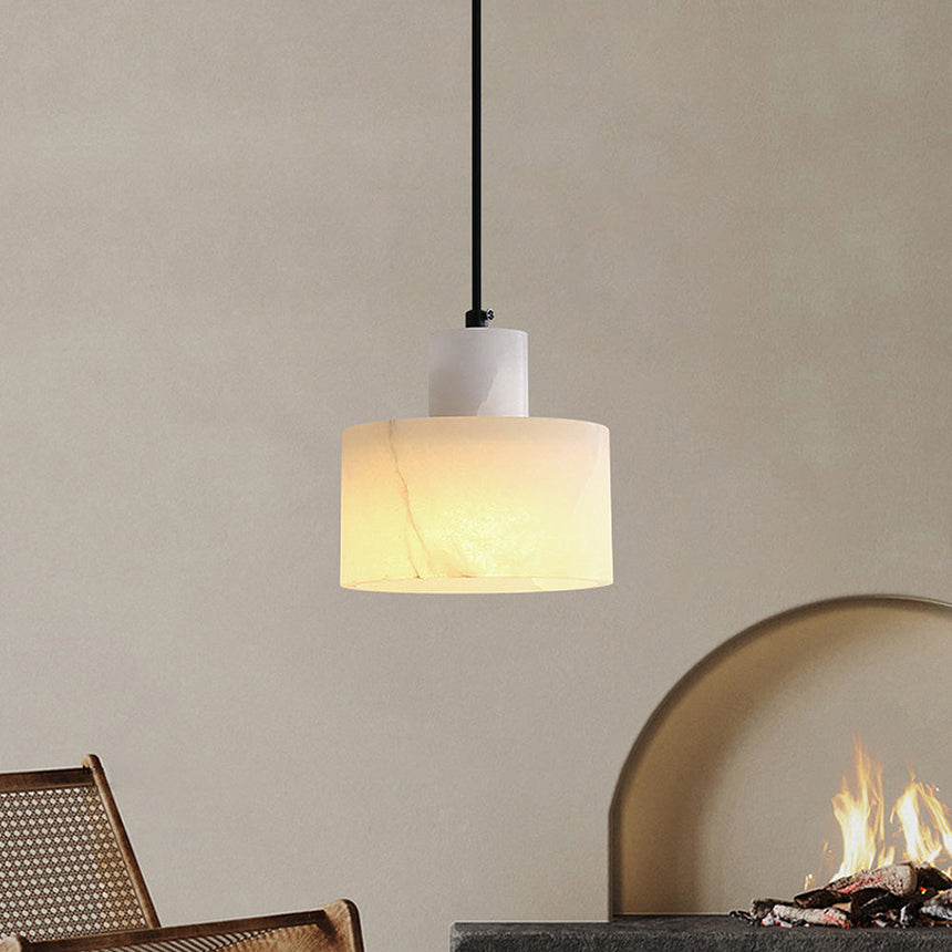 LumaMarble Scandinavian Marble Pendant Light – Hero View - OroDwell