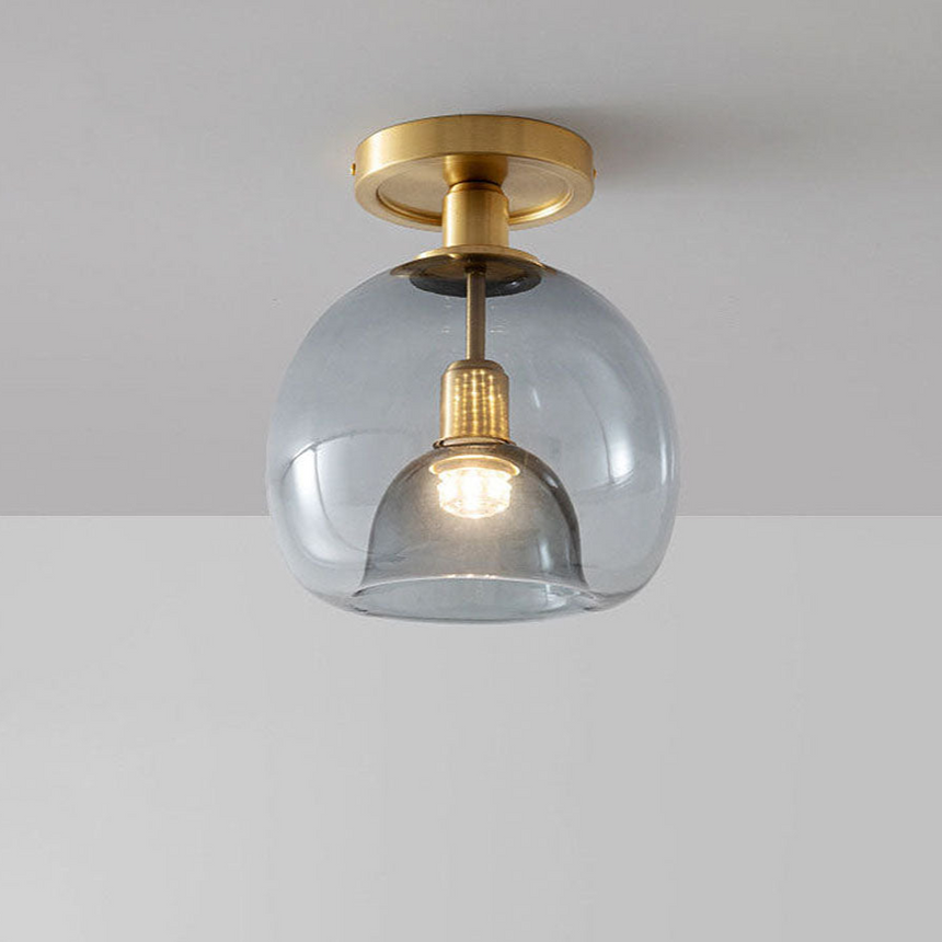 Grey Glass Ceiling Light Home Decor