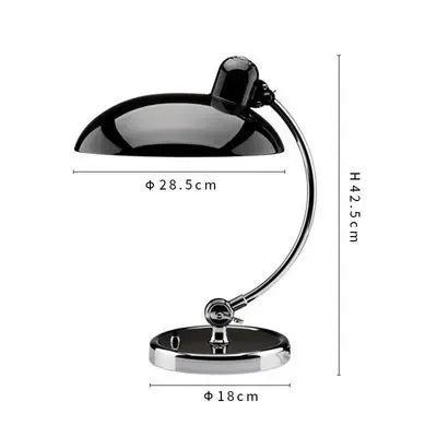 Metal table lamp for reading beside the bed