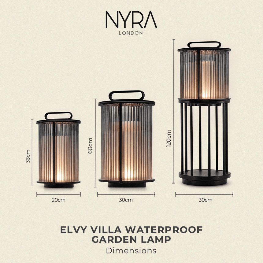 Patio lantern decor for evenings
