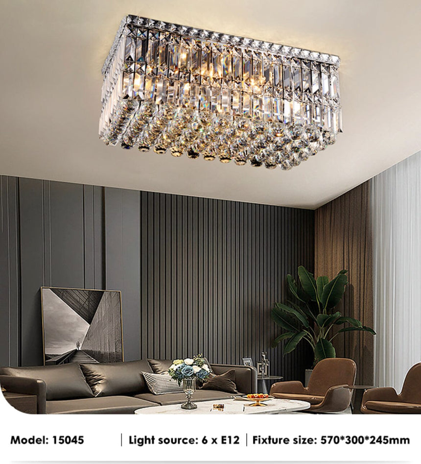 Crystal Chandelier Dependable LED Lighting