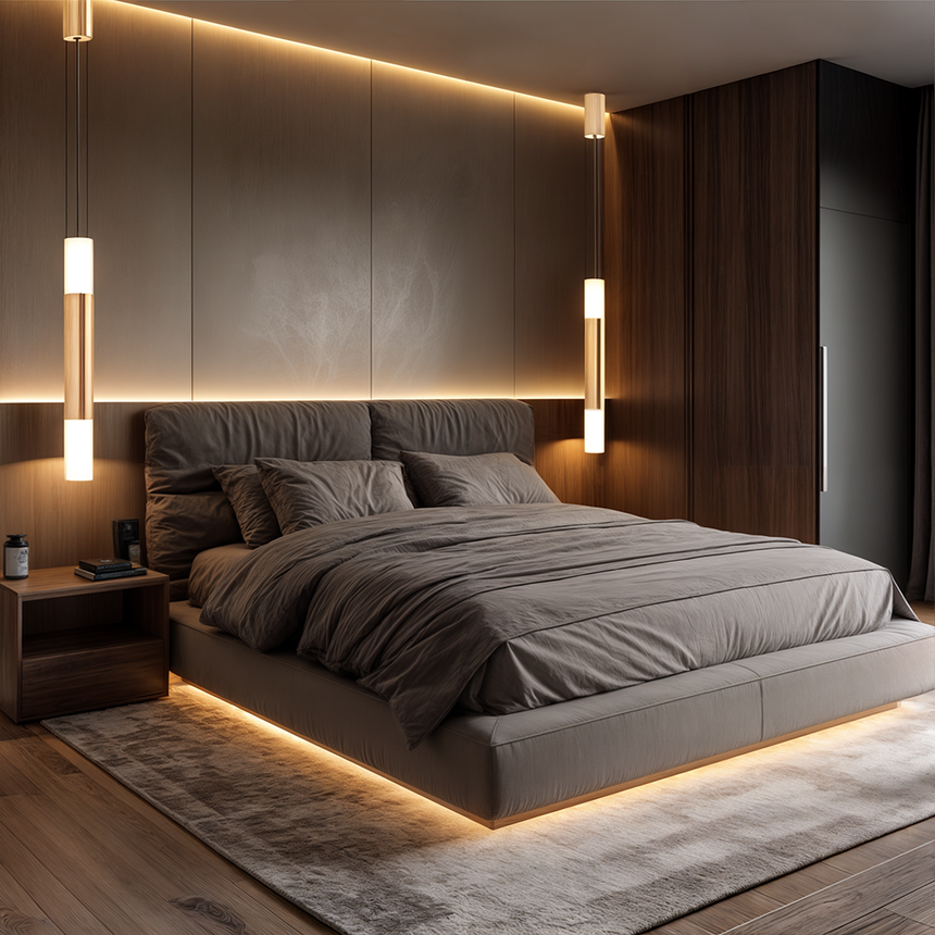 Glass shade pendant for contemporary decor