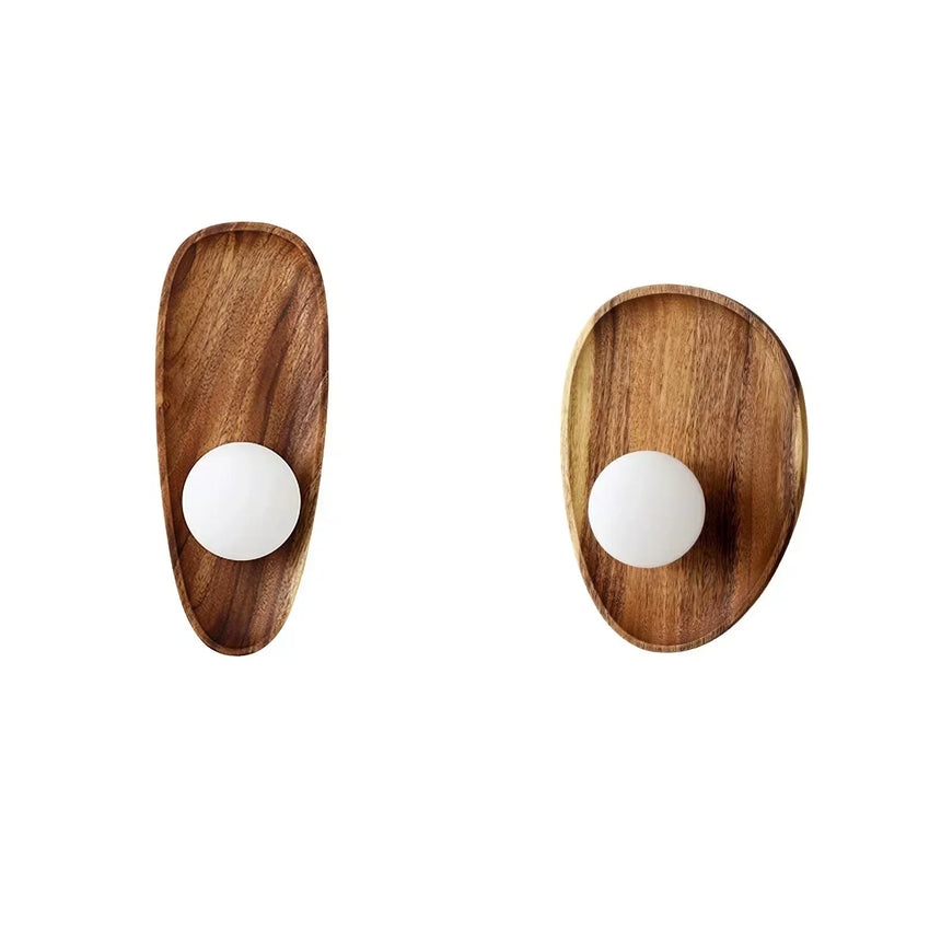 LumiVerde Wood Wall Lamp Warm Ambient Glow