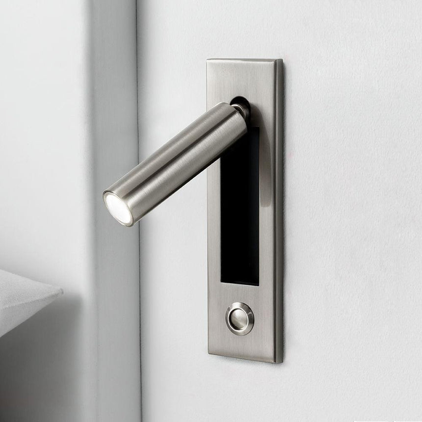 VeraLume Wall-Flush Bedside Sconce With Reading Light - OpalDwell