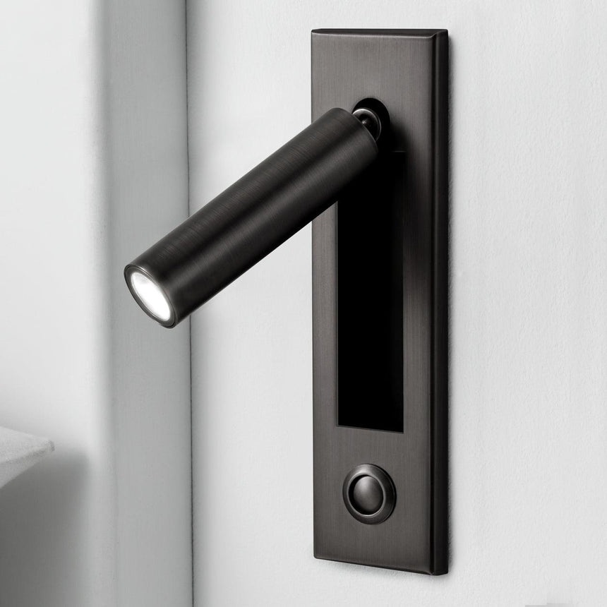 VeraLume Wall-Flush Bedside Sconce With Reading Light - OpalDwell