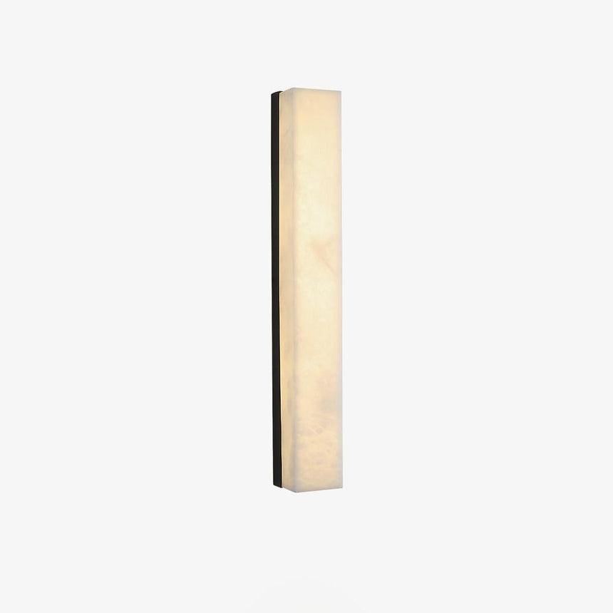 Lyra brass alabaster wall lamp additional angle view