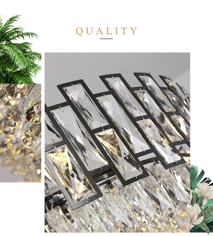 Nova Crystal Pendant Light Energy-Efficient LED Design - OpalDwell