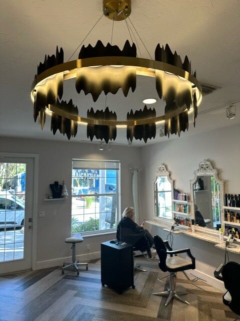 Circular Chandelier for Entryway Statement Piece