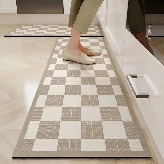 Quick-Dry Non-Slip Kitchen Mat color pattern options