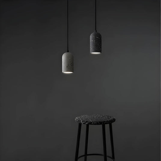 Concrete Pendant Light Close-Up Detail - OroDwell