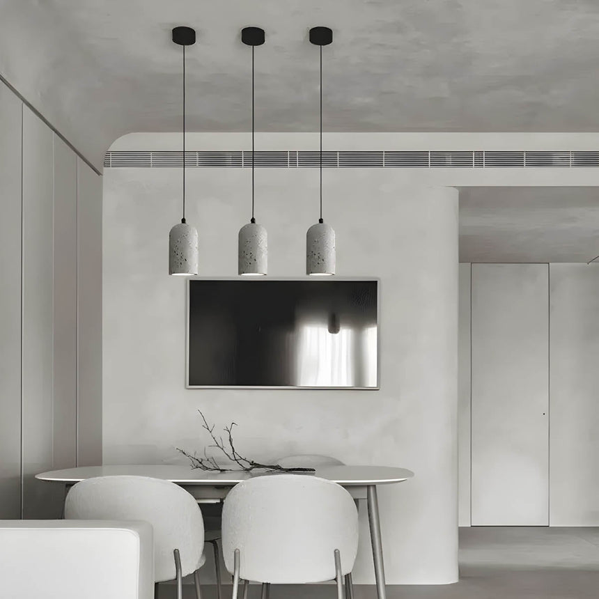 Terrazio Industrial Concrete Pendant Light – Hero View - OroDwell