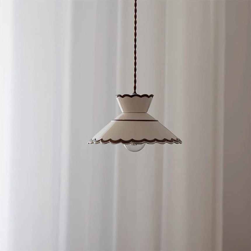 Ceramic Pendant Light E26 E27 Bulb Base Detail