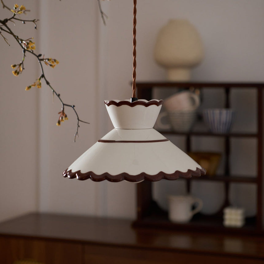 Ceramic Pendant Light for Small to Medium Rooms