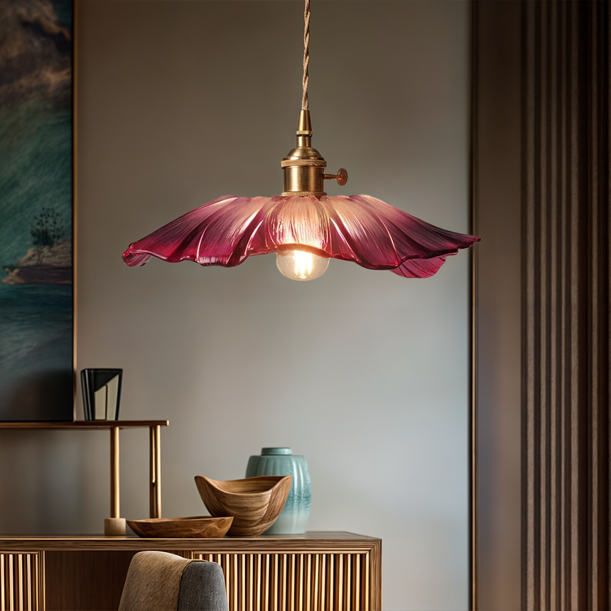 Liora Floral Glass Pendant for Kitchen and Bedroom