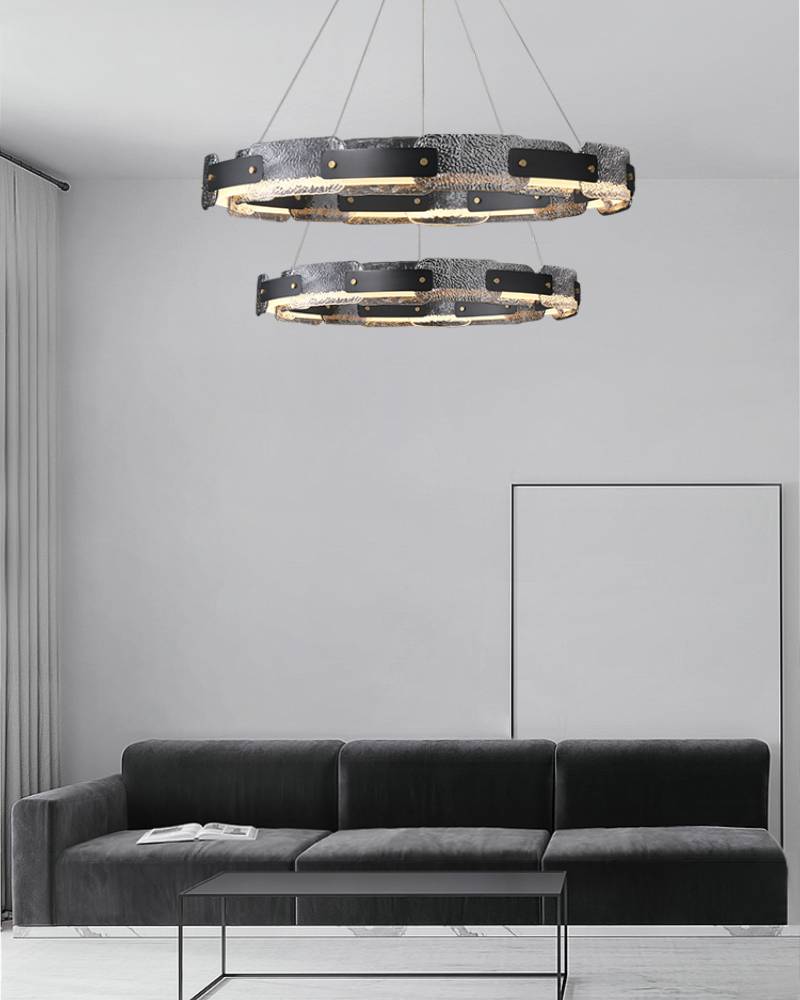 Smoked Glass Chandelier for Bedroom Decor OpalDwell