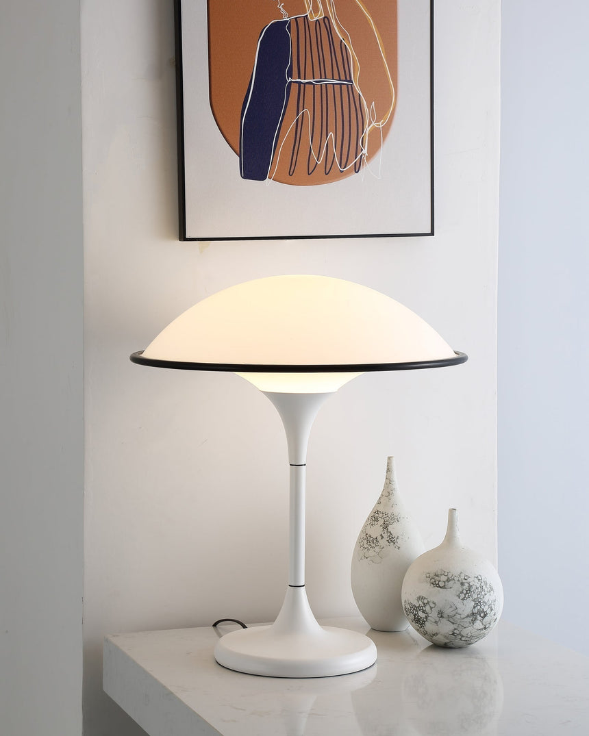 Acrylic Table Lamp with warm glow lighting | OroDwell