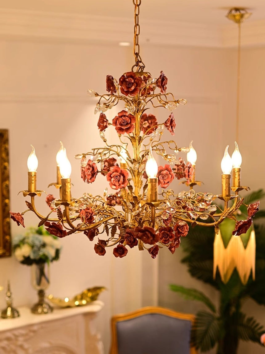 Gold Finish Chandelier for Dining Room