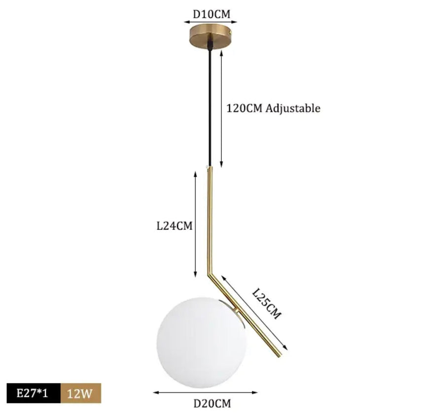 Eira Pendant Light in Black and Silver Finish