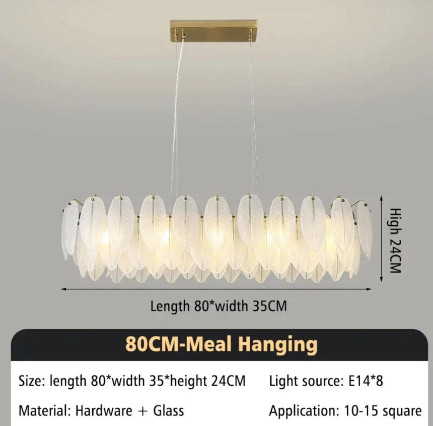 Crystal pendant chandelier for living room