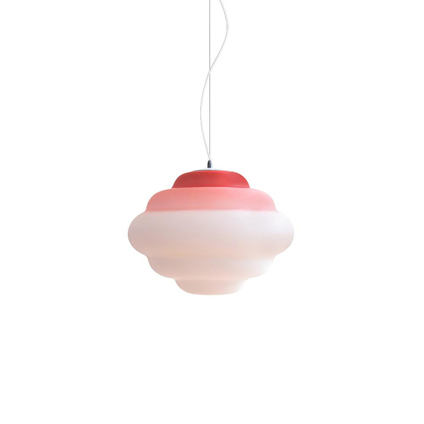Frosted Glass Pendant Light With Gradient Color Design - OroDwell