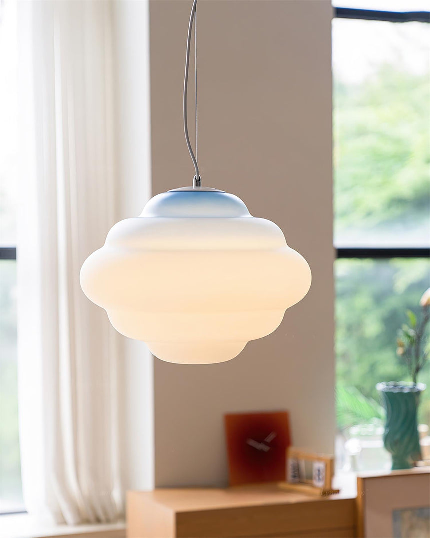 Pendant Light In Frosted Glass Finish - OroDwell