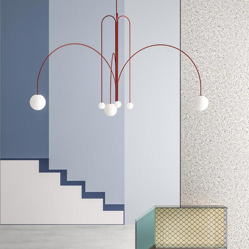 Elara Crest Pendant Light, Dramatic Hanging Fixture - OpalDwell