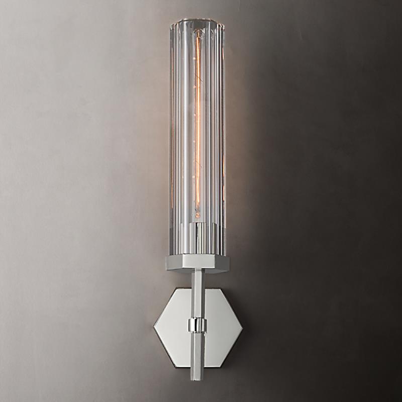 Warm glow wall sconce for living room – close-up view
