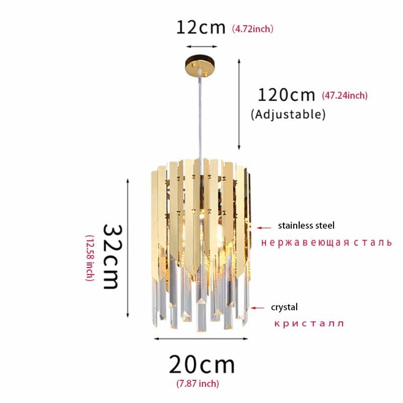 Crystal Chandelier Pendant Lamp Cord and Mounting Hardware