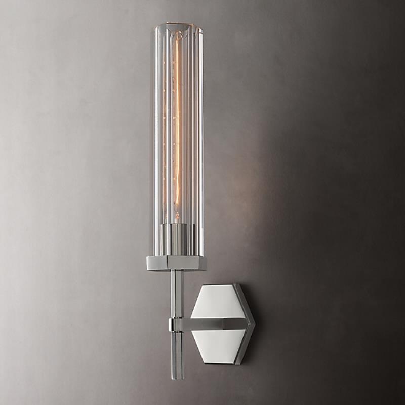 Easy installation wall sconce for living room – close-up view