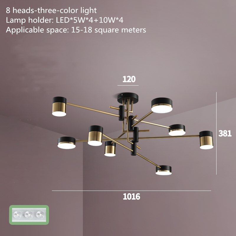 black and gold pendant light fixture