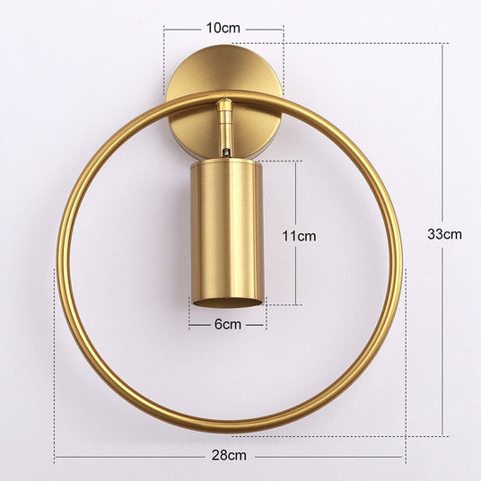 Toughened glass wall light for bedroom