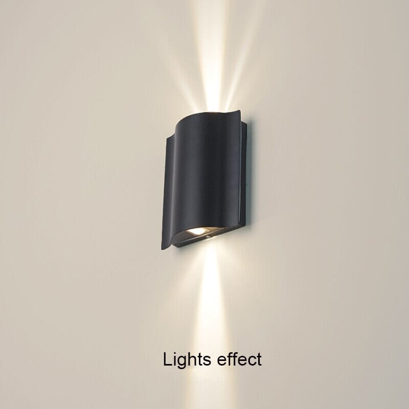 Aluminum wall light for curb appeal
